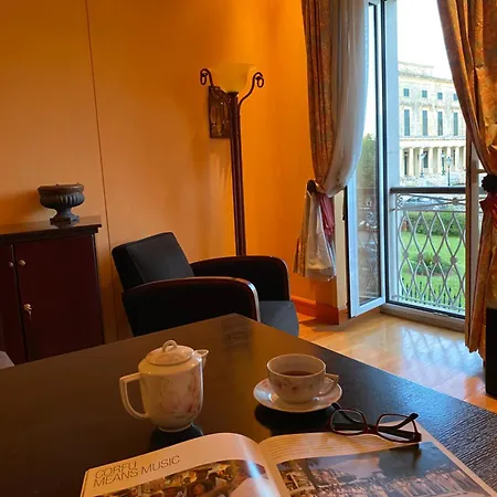 Palazzo Luxury - View To Liston Square & Old Fortress Of Corfu Old Town Apartamento