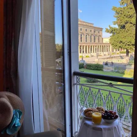 Palazzo Luxury - View To Liston Square & Old Fortress Of Corfu Old Town *